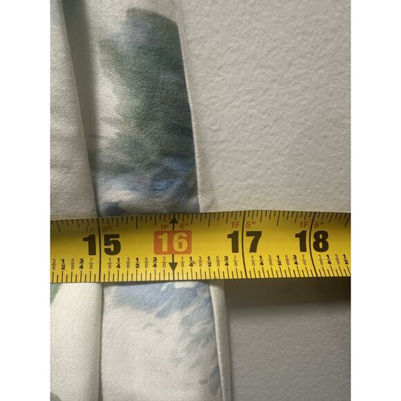 Calvin Klein Women’s Floral Fit & Flare Dress Size 8 White Blue Green Sleeveless - Picture 4 of 7